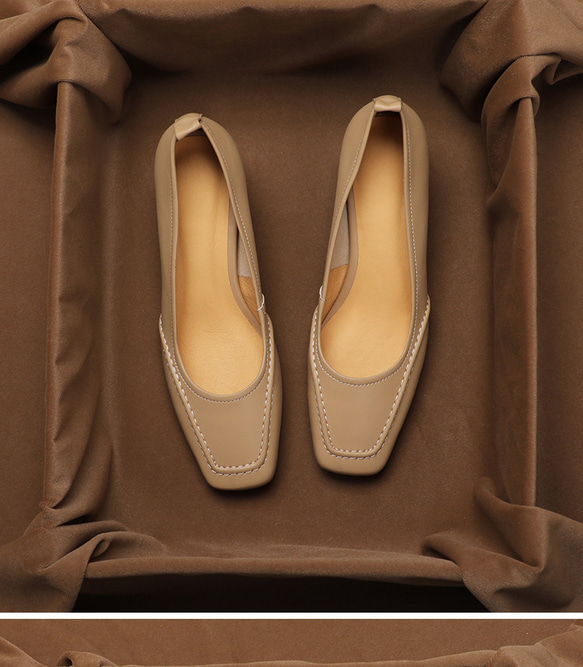 パンプス 安心と信頼 アーチコンタクト究極の次世代型 レディース靴 婦人靴 幅広 2E バブーシュ スクエアパンプス 8枚目の画像