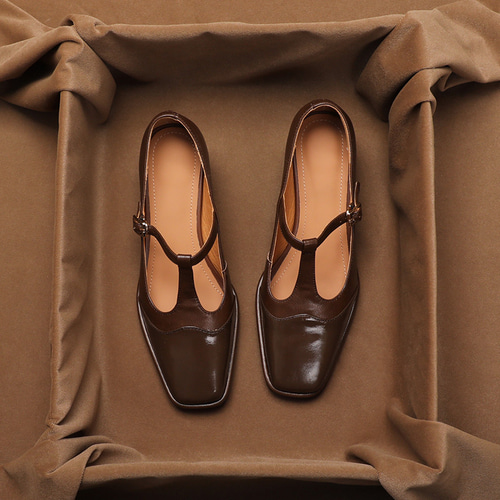 パンプス アンクルストラップ 台形ヒール 大きいサイズ 小さいサイズ t