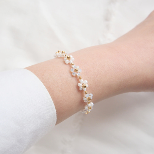 韓国で大人気♡* ビーズブレスレット&リング ビーズバングル 0_471e6f3510ac9f6404ed858e69a5