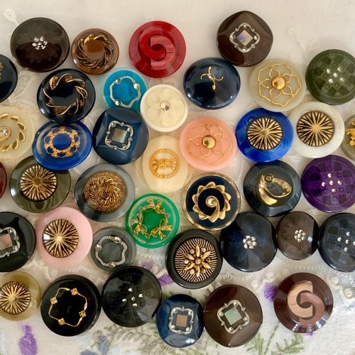 SALE＊40個入大きな飾りボタン＊3cm ボタン * kraftbuttons * 通販 