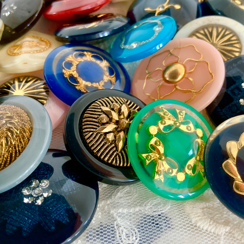 SALE＊40個入大きな飾りボタン＊3cm ボタン * kraftbuttons * 通販 