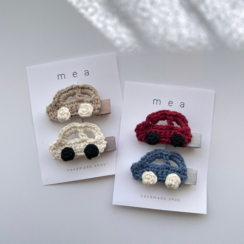 車カーベビーキッズヘアクリップ　ヘアピン　ヘアゴム くるま》ベビーヘアクリップ ヘアゴム - メルカリ