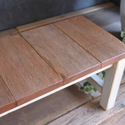 【現品1点限り】古材の飾り台 ローテーブル 小型サイズ【送料無料】 9枚目の画像