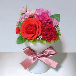 プリザーブドフラワー 花束型／母の日 お祝い 花 フラワーアレンジメント プレゼント 母の日フラワー2024 2枚目の画像