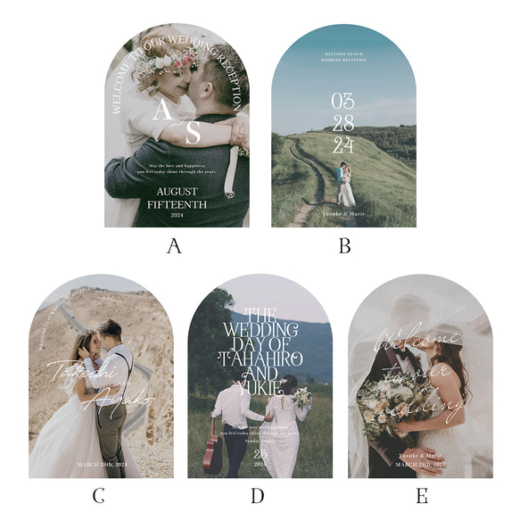 【最短翌日発送】海外風 　写真 シンプル　パネル　ウェルカムボード 結婚式 家族 記念日 2枚目の画像