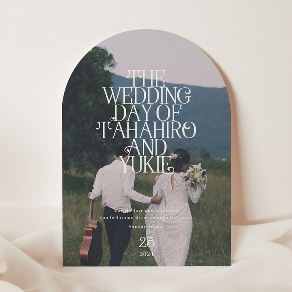 【最短翌日発送】海外風 　写真 シンプル　パネル　ウェルカムボード 結婚式 家族 記念日 3枚目の画像