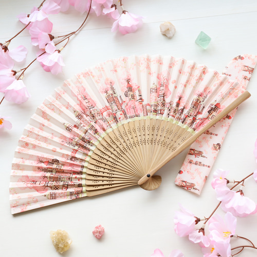 扇子「桜町三十四番街」空想街雑貨店オリジナル扇子 和装小物