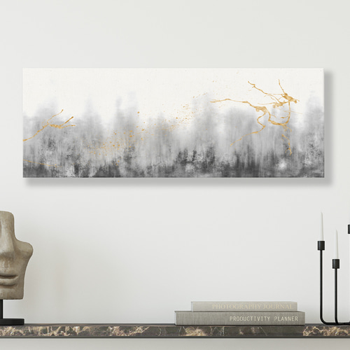 ワイドキャンバスパネル 横長【Japandi Static02】北欧＋和 ニッチなど