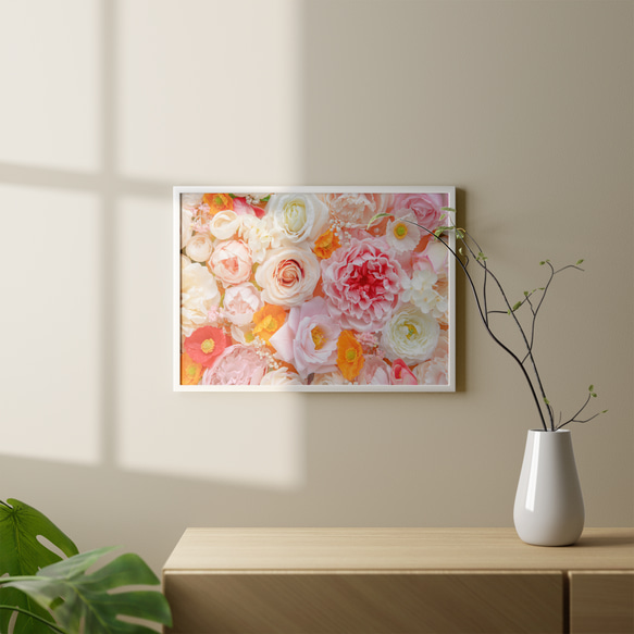 アートポスター 花 フローラル 優しいパステル 可憐な花写真 シンプルモダン 5372 5枚目の画像