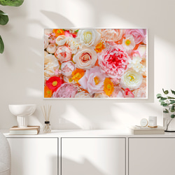 アートポスター 花 フローラル 優しいパステル 可憐な花写真 シンプルモダン 5372 3枚目の画像