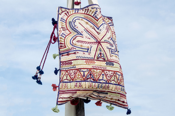 手工刺繡側背包 民族風包  波西米亞肩背包 boro刺繡包-草原風景 聖誕節交換禮物 生日禮物 母親節禮物 情人節禮 第12張的照片