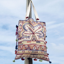 手工刺繡側背包 民族風包  波西米亞肩背包 boro刺繡包-草原風景 聖誕節交換禮物 生日禮物 母親節禮物 情人節禮 第2張的照片