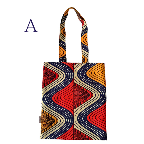 トートバッグ アフリカン 布 エスニック エコバッグ 幾何学模様 トート
