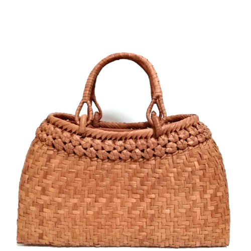 山葡萄バッグニ段花結び かごバッグ 山葡萄バッグ魅力 通販｜Creema  