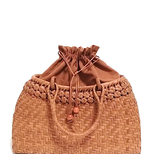 山葡萄バッグニ段花結び かごバッグ 山葡萄バッグ魅力 通販｜Creema  