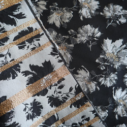 ジャガード織り生地 ゴブラン織り 花柄 立体感 ボタニカル柄 12枚目の画像