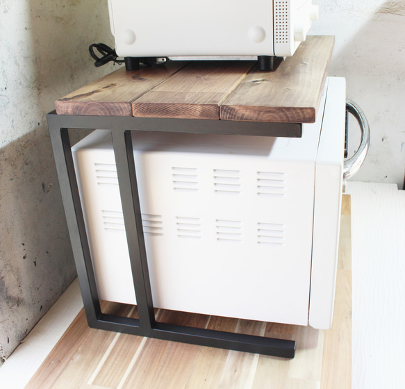 アイアン電子レンジラック・オーブン台・トースターラック 3枚目の画像