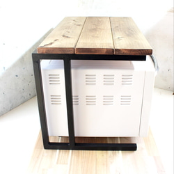 アイアン電子レンジラック・オーブン台・トースターラック 5枚目の画像