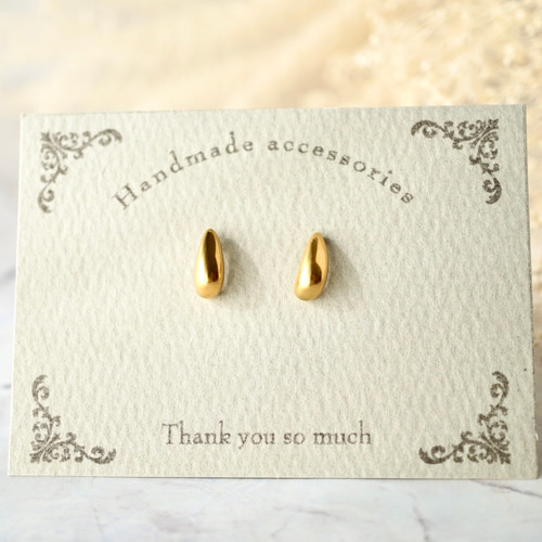 つけっぱなしOK ドロップピアス サージカルステンレス メンズ 金属