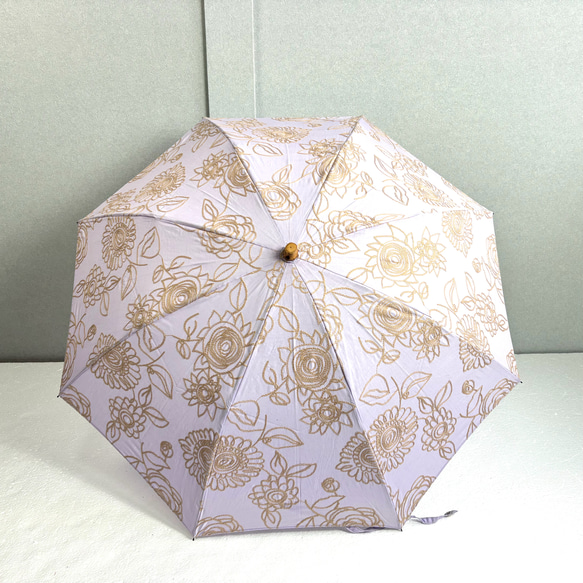 折りたたみ☆おでかけが楽しくなる♪刺繍レース日傘♪送料無料☆花柄デザイン♪ 4枚目の画像