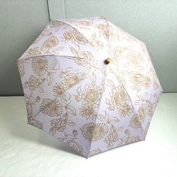 折りたたみ☆おでかけが楽しくなる♪刺繍レース日傘♪送料無料☆花柄デザイン♪ 5枚目の画像
