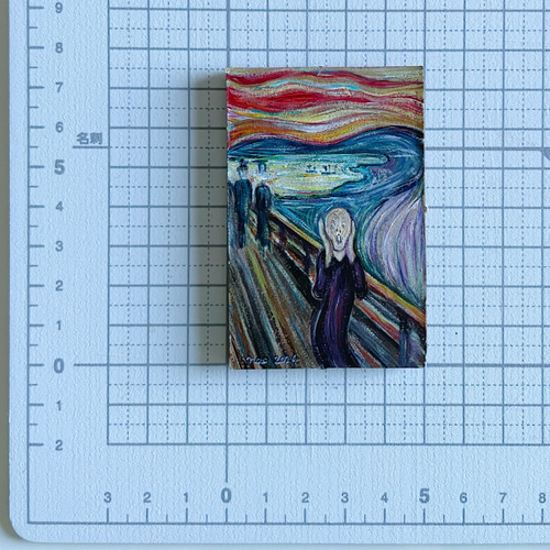 ムンクの【叫び】ミニチュア模写 絵画 DADA 通販 17495298｜Creema 