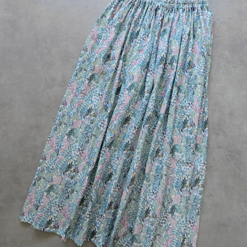 専用です　45R ダブルガーゼ素材　花柄ギャザースカート　 フリーサイズ 45R ダブルガーゼ素材 花柄ギャザースカート フリーサイズ スカート