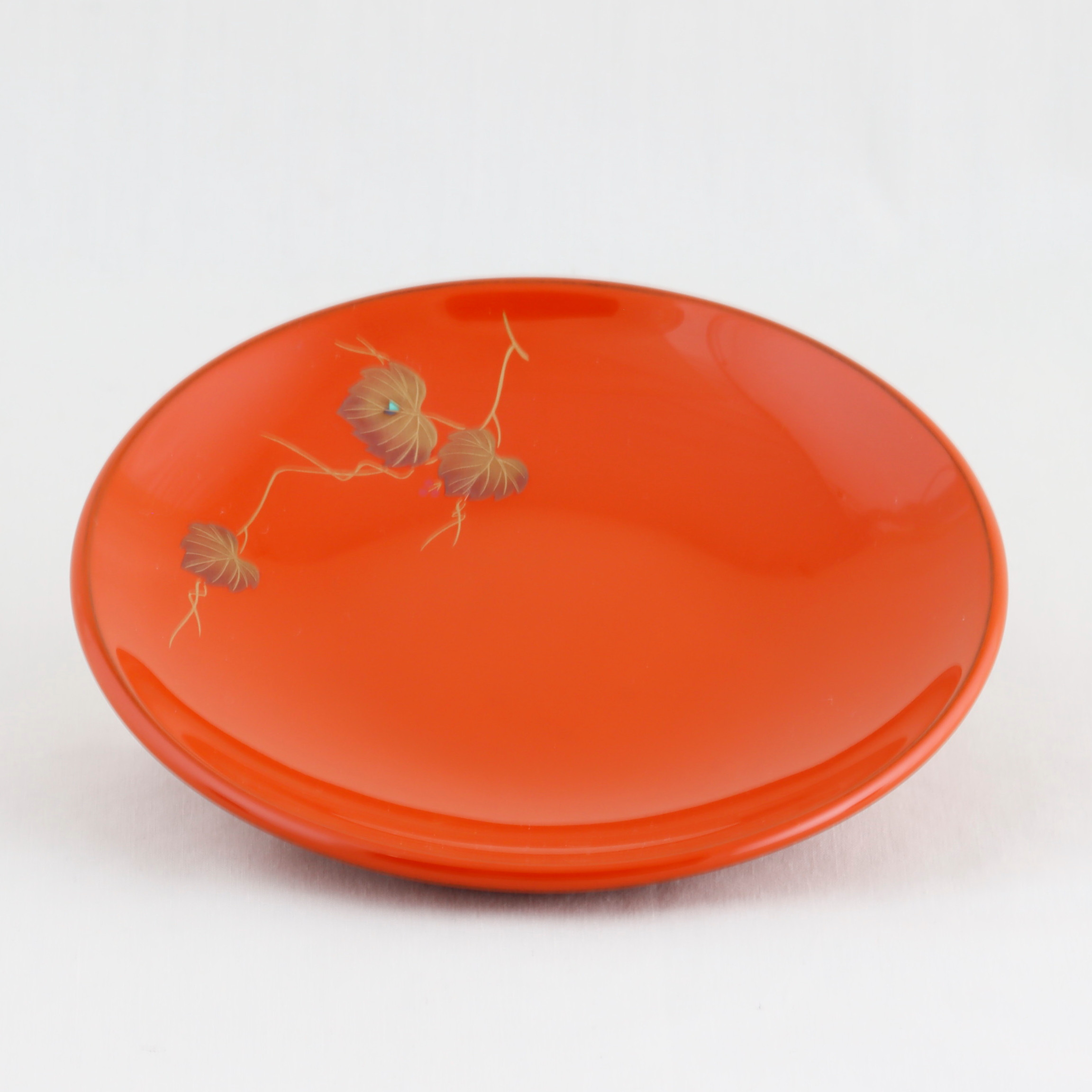 伝統工芸　輪島塗　ペア珈琲カップ　蔦蒔絵【1103-1】