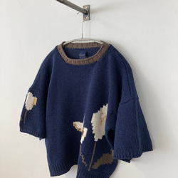 手編み機による　Mimosa Sophie Sweater 3枚目の画像