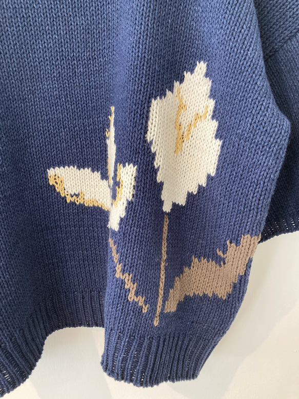 手編み機による　Mimosa Sophie Sweater 6枚目の画像