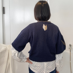 手編み機による　Mimosa Sophie Sweater 11枚目の画像