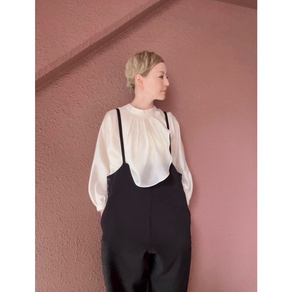 超輕❤️選擇您的長度❤️可調節長度，帶紐帶❤️寬鬆精緻的工裝褲❤️精緻的輪廓❤️四季皆宜 第12張的照片