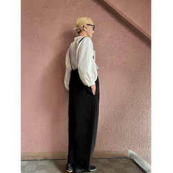 超輕❤️選擇您的長度❤️可調節長度，帶紐帶❤️寬鬆精緻的工裝褲❤️精緻的輪廓❤️四季皆宜 第8張的照片