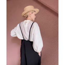 超輕❤️選擇您的長度❤️可調節長度，帶紐帶❤️寬鬆精緻的工裝褲❤️精緻的輪廓❤️四季皆宜 第10張的照片