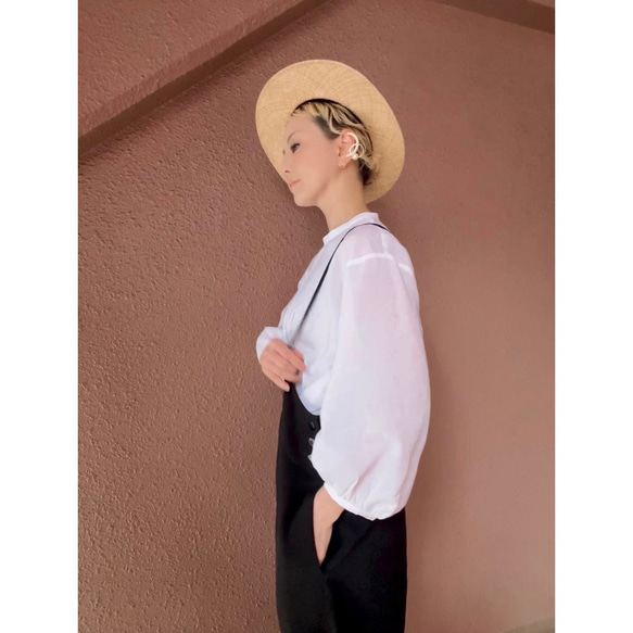 超輕❤️選擇您的長度❤️可調節長度，帶紐帶❤️寬鬆精緻的工裝褲❤️精緻的輪廓❤️四季皆宜 第14張的照片