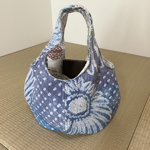 有松絞り こんなのありぃ？まつしぼりボディバッグ 古し