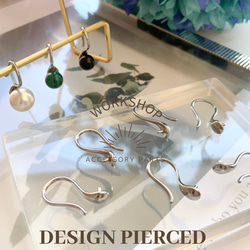 【4pcs】フックピンサージカルピアス　2カラー 7枚目の画像