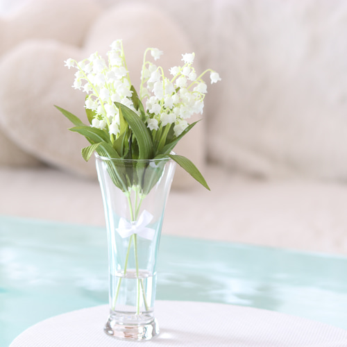 枯れないこぼれない すずらんのウォーターアレンジ アートフラワー