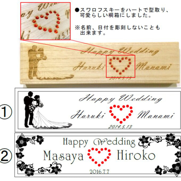 結婚祝い 記念日に♪ 名入れ 高級 夫婦箸 「和傘(桐箱付)」 若狭塗 プレゼント お祝い 還暦 敬老 オーダーメイド 3枚目の画像