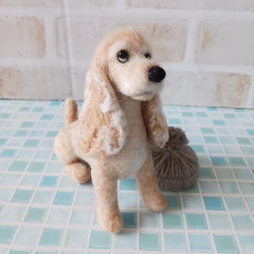 【デヴィ夫人】イングリッシュコッカースパニエル 柴犬 羊毛 ストラップ イングリッシュコッカースパニエル 羊毛フェルト manahata 通販