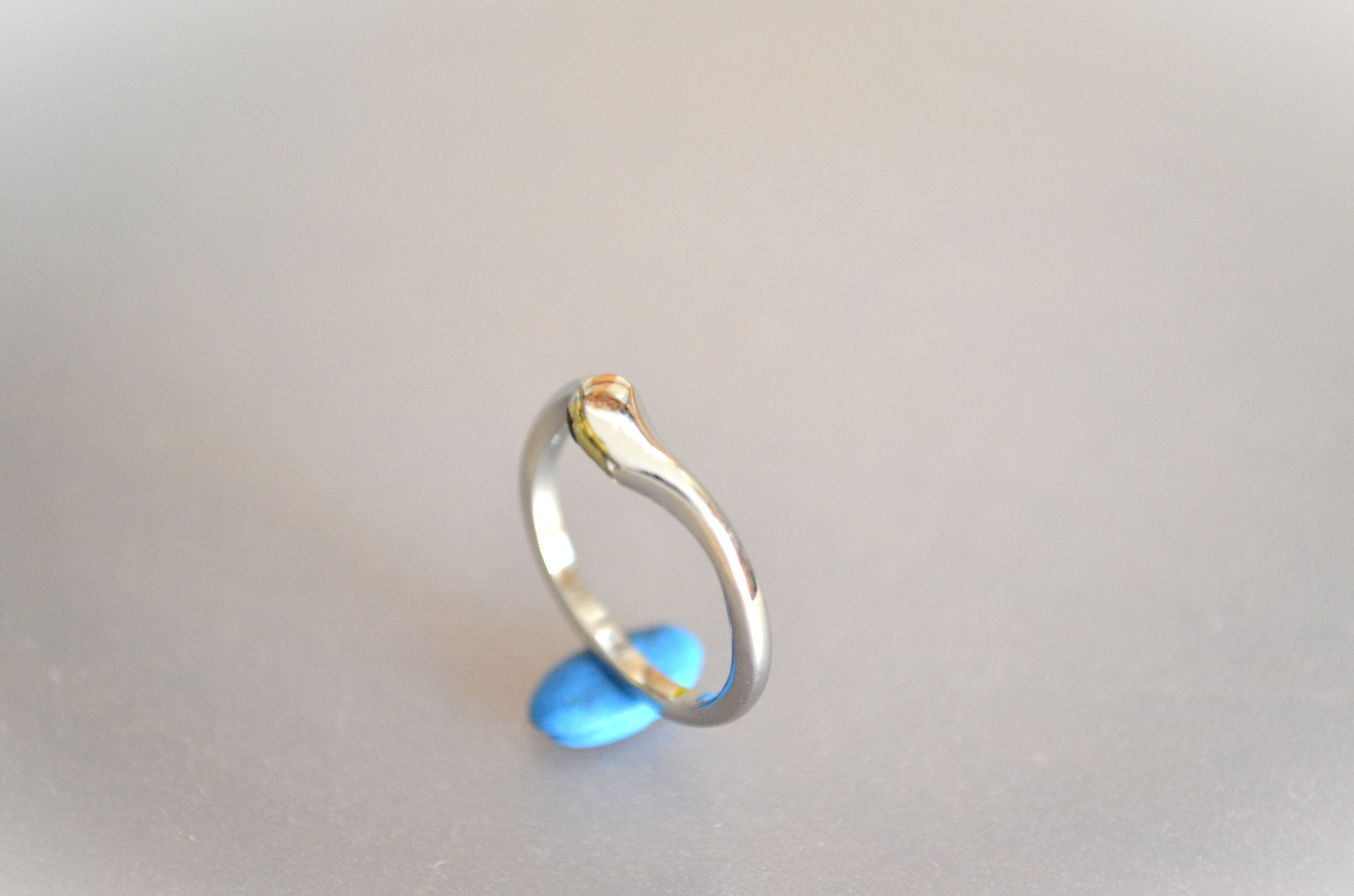 Titanium ring・チタンリング=溶けたかたわれ=７号サービス価格