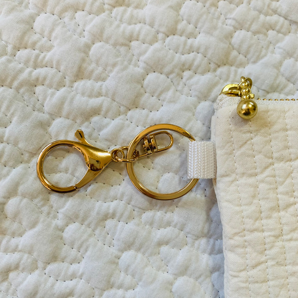 ライヴリーダイナソーと３つの卵　コインケース　ヌビ　イブル　ミニポーチ　ヌビポーチ　刺繍　KZhermosa 恐竜 4枚目の画像