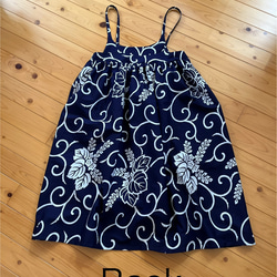 唐草風呂敷　キャミ風ジャンバースカート　フリーサイズ 2枚目の画像