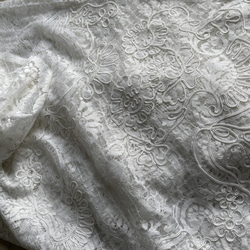 Cord leaver lace blouse パフスリーブリバーレースブラウス 4枚目の画像