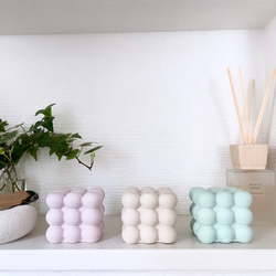 セメントオブジェ 韓国風 キューブ インテリア雑貨 置物 カラー