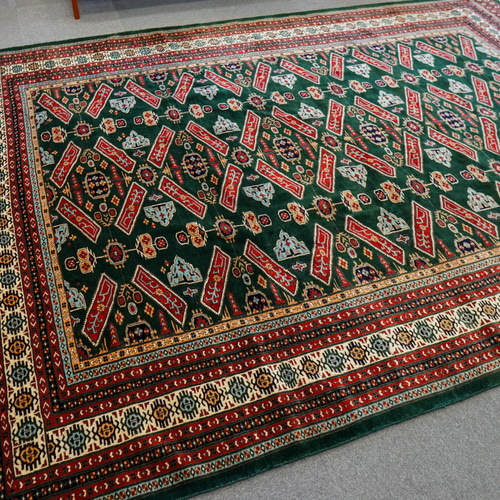 312×224cm【パキスタン手織り絨毯】 カーペット・絨毯・ラグ 312×224cm【パキスタン手織り絨毯】 カーペット・絨毯・ラグ