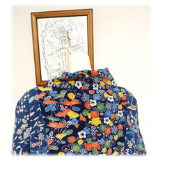 88 1 件套頭衫和服翻版扭曲海龜短款彩色海軍藍分層春季精美圖案 第6張的照片