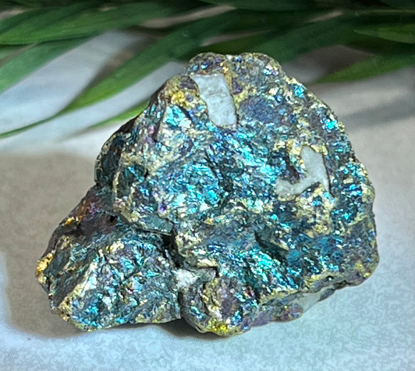 再生のストーン✨ キャルコパライト　黄銅鉱　原石　ラフストーン 2枚目の画像