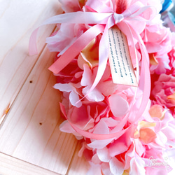 【当日or翌日発送】春♡スプリング 母の日 ピンク系フラワーアレンジリース 3枚目の画像