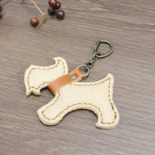 ミニチュアシュナウザーのバッグチャーム/キーホルダー【在庫品